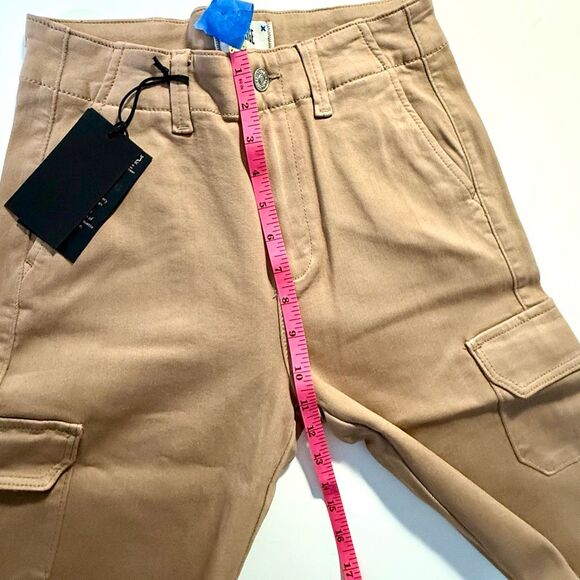 NWT PAIGE Carly Coated High Waist Wide Leg Jeans  Size 25 - Picture 11 of 14